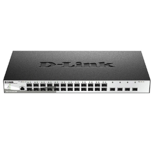 D-Link DGS-1210-28XS/ME/B2A Управляемый L2 коммутатор с 24 портами 100/1000Base-X SFP и 4 портами 10GBase-X SFP+