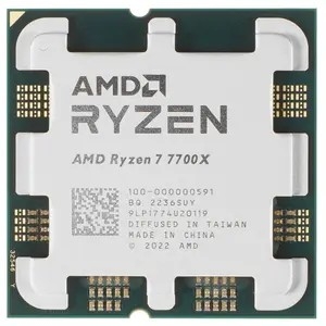 CPU AMD Ryzen 7  7700X OEM (100-000000591) {Raphael, 5nm, C8/T16, Base 4,50GHz, Turbo 5,40GHz, RDNA 2 Graphics, L3 32Mb, TDP 105W, SAM5}
