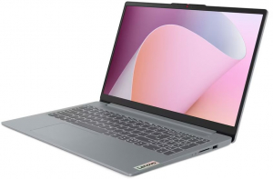 Ноутбук Lenovo IdeaPad Slim 3 15AMN8 Ryzen 5 7520U 8Gb SSD256Gb AMD Radeon 610M 15.6" TN FHD (1920x1080) noOS grey WiFi BT Cam (82XQ0006RK)