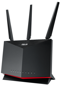 ASUS RT-AX86S // роутер 802.11 a/b/g/n/ac/ax, до 861 + 4804Мбит/c, 2,4 + 5 гГц, 3 антенны, USB, GBT+2,5GBT LAN ; 90IG05F0-MO3A00, 3 year