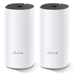 TP-Link Deco E4(2-pack), AC1200 Домашняя Mesh Wi-Fi система, 2 устройства, до 300 Мбит/с на 2,4 ГГц + до 867 Мбит/с на 5 ГГц, 2 встр. антенны, 2x10/10