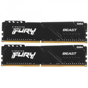 Память DDR4 2x16Gb 3200MHz Kingston KF432C16BB1K2/32 Fury Beast RTL Gaming PC4-25600 CL16 DIMM 288-pin 1.35В dual rank с радиатором Ret