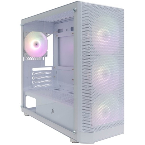 1STPLAYER FD5-M ARGB White / mATX / 4x120mm ARGB fans / FD5-M-WH-4F2-W(AP)