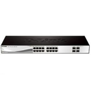 D-Link DGS-1210-20/ME/B1A, L2 Managed Switch with 16 10/100/1000Base-T ports and 4 1000Base-X SFP ports.16K Mac address, 802.3x Flow Control, 4K of 80