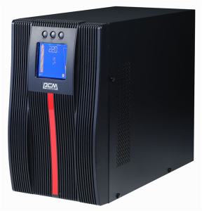 PowerCom Macan MAC-2000 UPS {On-Line, 2000VA/2000W, Tower, IEC, LCD, Serial+USB, SNMP Slot, подкл. доп. батарей} (1034862)