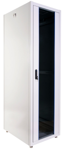 ЦМО Шкаф телекоммуникационный напольный ЭКОНОМ 48U (600 х 800) дверь стекло, дверь металл ШТК-Э-48.6.8-13АА