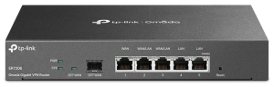 TP-Link ER7206, SafeStream™ гигабитный Multi-WAN VPN-маршрутизатор, 1 гиг. SFP-порт WAN, 1 гиг. порт WAN RJ45, 2 гигабитных порта WAN/LAN RJ45, 2 гига