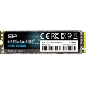 Solid State Disk Silicon Power P34A60 512Gb PCIe Gen3x4 M.2 PCI-Express (PCIe) 2200MBs/1600MBs SP512GBP34A60M28