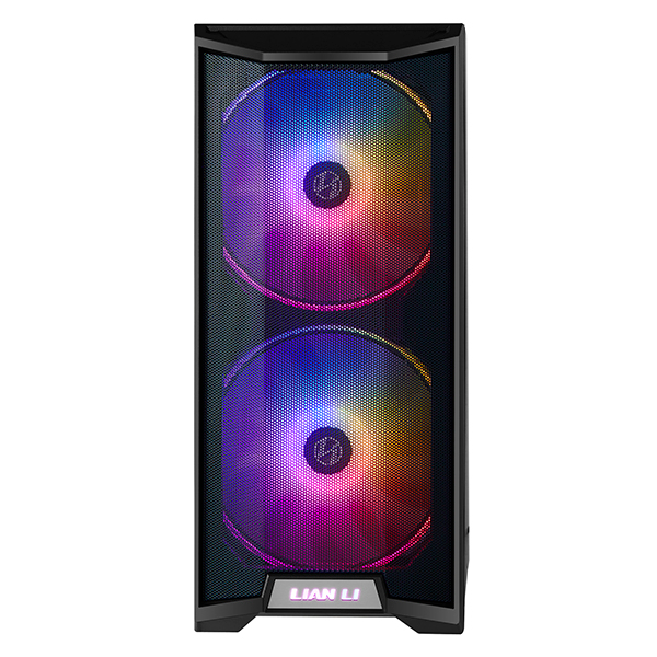 LIAN LI Lancool 215 Black, Medium Case: E-ATX (width: under 280mm), ATX, M-ATX, ITX, 2xUSB 3.0, 1xAudio, Included Fans: 2x200mm 800RPM ARGB, 1x120mm 1