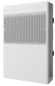 MikroTik netPower 16P with 800MHz CPU, 256MB RAM, 16x Gigabit LAN with PoE-out, 2xSFP+ cages, RouterOS L5 or SwitchOS (dual boot), outdoor enclosure, 