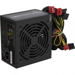 Блок питания Zalman ZM700-LXII <700W, (20+4+4+4) pin, 4x(6+2) pin, 6xSATA, 5xMolex, FDD, 14 см, кабель питания, 87%, Act