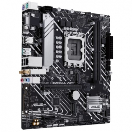 ASUS PRIME H610M-A WIFI, LGA1700, B610, 2*DDR5, 4*SATA, 2*M.2, 2*USB 3.2, 4*USB 2.0, 1*PCIx16, 1*PCIx1, HDMI+DP+D-Sub, mATX; 90MB1G00-M0EAY0