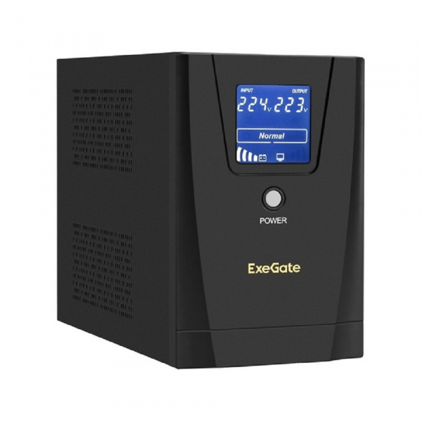 Exegate EX292799RUS ИБП ExeGate SpecialPro Smart LLB-1500.LCD.AVR.2SH.3C13 <1500VA/950W, LCD, AVR, 2*Schuko+3*C13, съемн.кабель, металлический корпус,