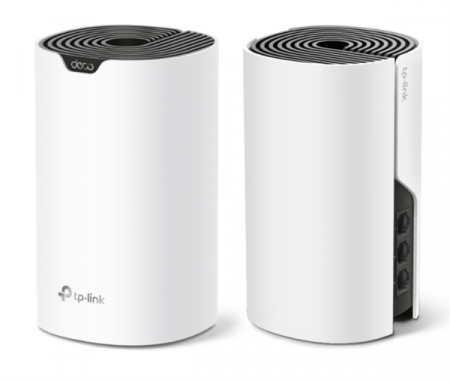 TP-Link Deco S7(2-pack), AC1900 Домашняя Mesh Wi-Fi система, до 600 Мбит/с на 2,4 ГГц + до 1300 Мбит/с на 5 ГГц, 3 встр.антенны, 3 гиг. порта (WAN/LAN