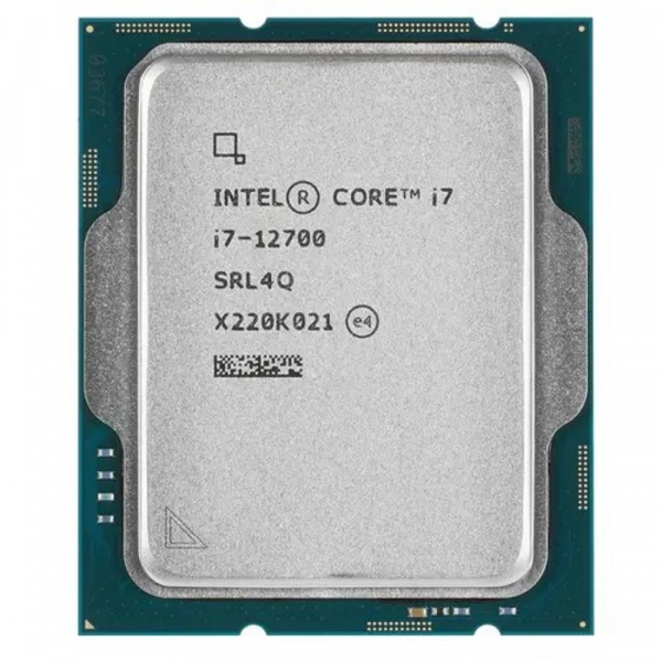 CPU Intel Core i7-12700 Alder Lake OEM {2.1 ГГц/ 4.8 ГГц в режиме Turbo, 25MB, Intel UHD Graphics 770, LGA1700}