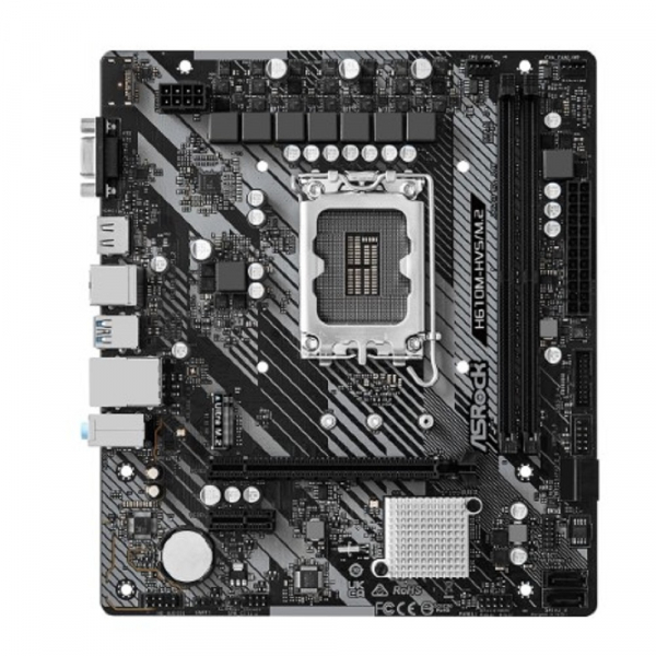 ASROCK H610M-HVS/M.2 R2.0, LGA1700, H610, 2*DDR4, D-Sub+HDMI, 4xSATA3 6.0, M.2 Socket, 2xUSB 3.2, 4xUSB 2.0, mATX; 90-MXBJJ0-A0UAYZ