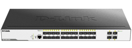 Коммутатор D-Link DGS-3000-28XS/B1A, L2 Managed Switch with 24 1000Base-X SFP ports and 4 10GBase-X SFP+ ports.16K Mac address, 802.3x Flow Control, 4