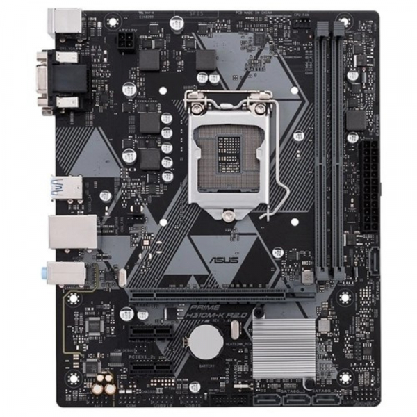 ASUS PRIME H310M-K R2.0 RTL {LGA1151, H310,  PCI-E Dsub+DVI GbLAN SATA MicroATX 2DDR4}