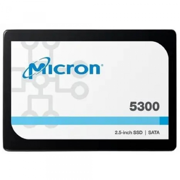 Micron 5300PRO 1.92TB SATA 2.5" 3D TLC R540/W520MB/s MTTF 3М 95000/30000 IOPS 5256TBW SSD Enterprise Solid State Drive, 1 year, OEM (analog MTFDDAK1T9