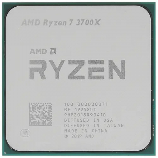 CPU AMD Ryzen 7 3700X OEM {100-000000071(А} ){3.6GHz up to 4.4GHz/8x512Kb+32Mb, 8C/16T, Matisse, 7nm, 65W, unlocked, AM4}