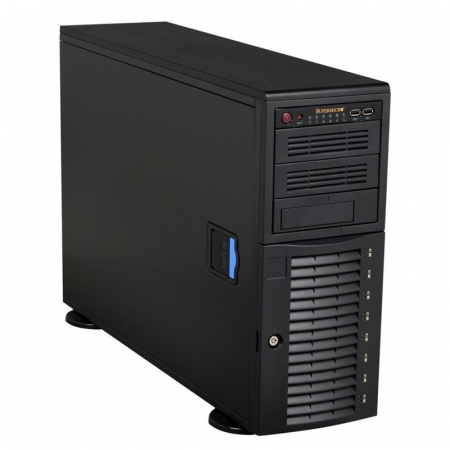 Supermicro CSE-743TQ-903B-SQ 4U (Tower), Max. MB sizes - E-ATX, 8x3.5" hot-swap, 7x FH exp. slots, 1x900W