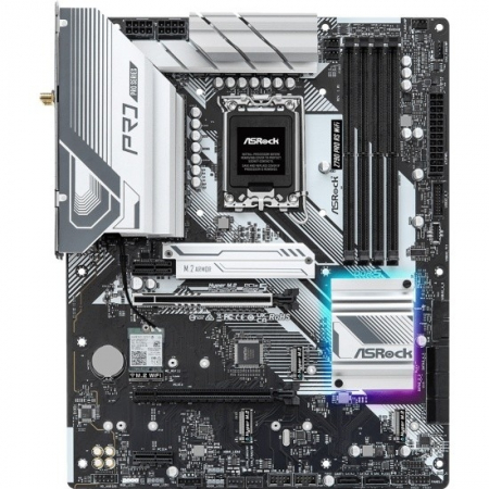 ASROCK Z790 PRO RS WIFI, LGA1700, Z790, 4*DDR5, 8*SATA, 4*M.2, 3*USB 3.2, 4*USB 2.0, Type-C, 2*PCIx16, 2*PCIx1, 1*M.2 (Key E), HDMI+DP, ATX