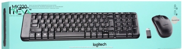 Клавиатура и мышь Wireless Logitech Combo MK220