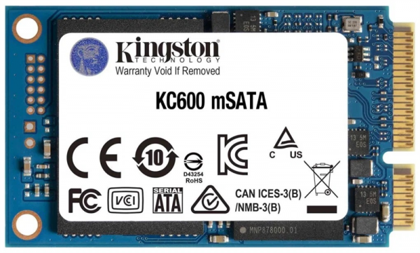 Kingston SSD 1TB SKC600MS mSATA R550/W520MB/s 3D TLC MTBF 2M 600TBW Retail 1 year