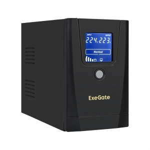 Exegate EX292770RUS ИБП ExeGate SpecialPro Smart LLB-650.LCD.AVR.1SH.2C13.RJ.USB <650VA/360W, LCD, AVR,1*Schuko+2*C13, RJ45/11,USB, металлический корп
