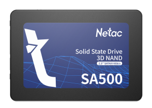 Netac SSD SA500 480GB 2.5 SATAIII 3D NAND, R/W up to 520/450MB/s, TBW 240TB, 3y wty