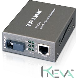  TP-Link Медиаконвертер 10/100 Мбит/с RJ45 - 100 Мбит/с разъём SC (одномодовый), полнодуплексный,Tx:1310нм, Rx:1550нм, до 20км, переключающийся адапте