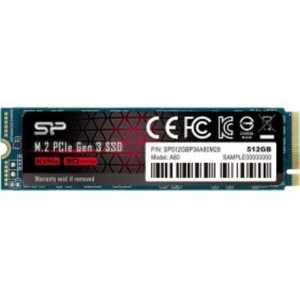 Solid State Disk Silicon Power P34A80 512Gb PCIe Gen3x4 M.2 PCI-Express (PCIe) 3400MBs/3000MBs SP512GBP34A80M28