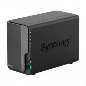 Synology DS224+ Сетевое хранилище DC 2,0GhzCPU/2GB(upto6)/RAID0,1/up to 2HDDs SATA(3,5' 2,5')/2xUSB3.2/2GigEth/iSCSI/2xIPcam(up to 25)/1xPS /1YW (repl