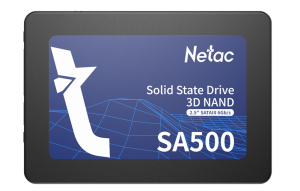 Netac SSD SA500 512GB 2.5 SATAIII 3D NAND, R/W up to 520/450MB/s, TBW 240TB, 3y wty
