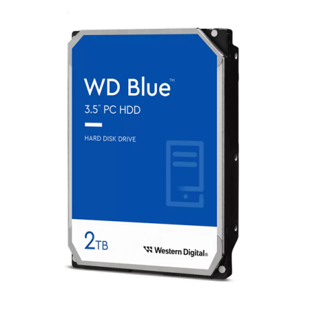 Western Digital Blue HDD 3.5" SATA 2Tb, 5400rpm, 64MB  buffer, WD20EARZ, 1 year, (аналог WD20EZRZ)